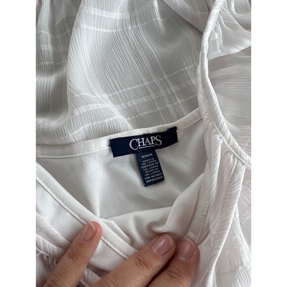 CHAPS Baby Pink Pastel Etheral Dress Size Medium (P) - Picture 3 of 5